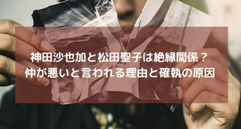 神田沙也加と松田聖子は絶縁関係？仲が悪いと言われる理由と確執の原因 attack25
